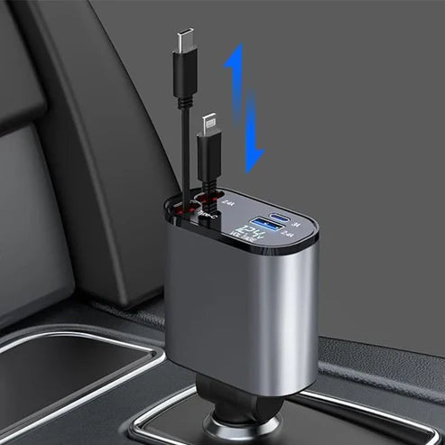 VoltPro | 4-in-1 Retractable Car Charger