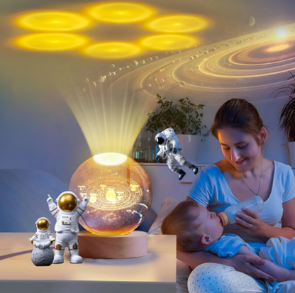 3D Galaxy Crystal Ball Night Lamp